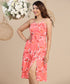 Reformation Printed High Slit Sundress
